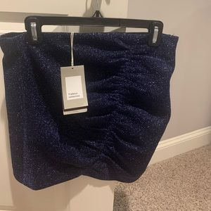 NEW WITH TAGS Navy Blue Zara Mini Skirt